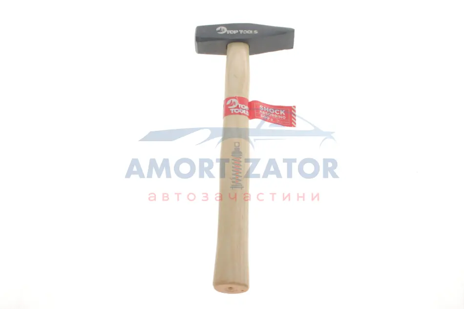 Молоток столярний 500 г, рукоятка дерев\'яна TOP TOOLS 02A205 (фото 1)