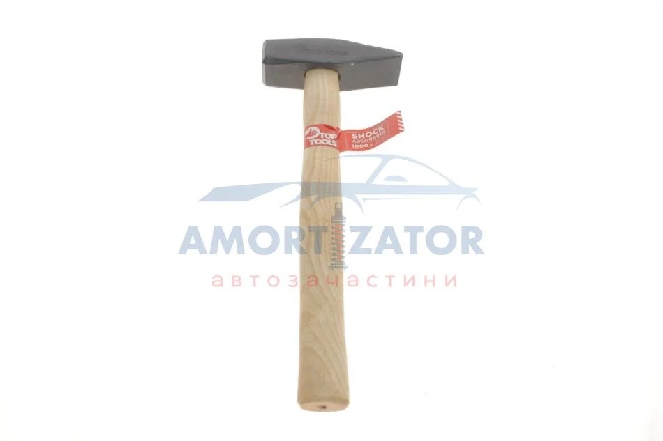 Молоток столярний 1000 г, рукоятка дерев\'яна TOP TOOLS 02A210 (фото 1)