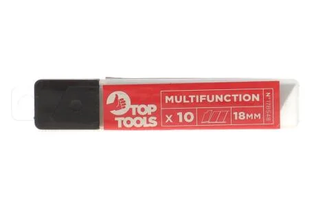 Леза, що відламуються, змінні, 18 мм, набір 10 шт.*1 уп. TOP TOOLS 17B548