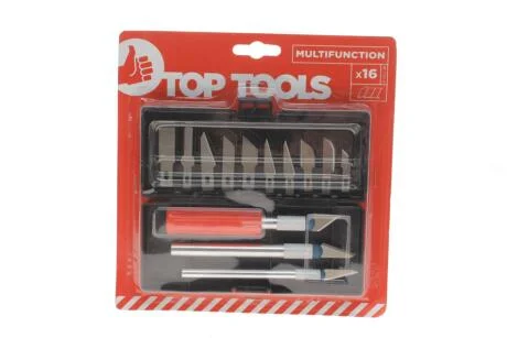 Набір прецизійних ножів, 16 шт TOP TOOLS 17B716