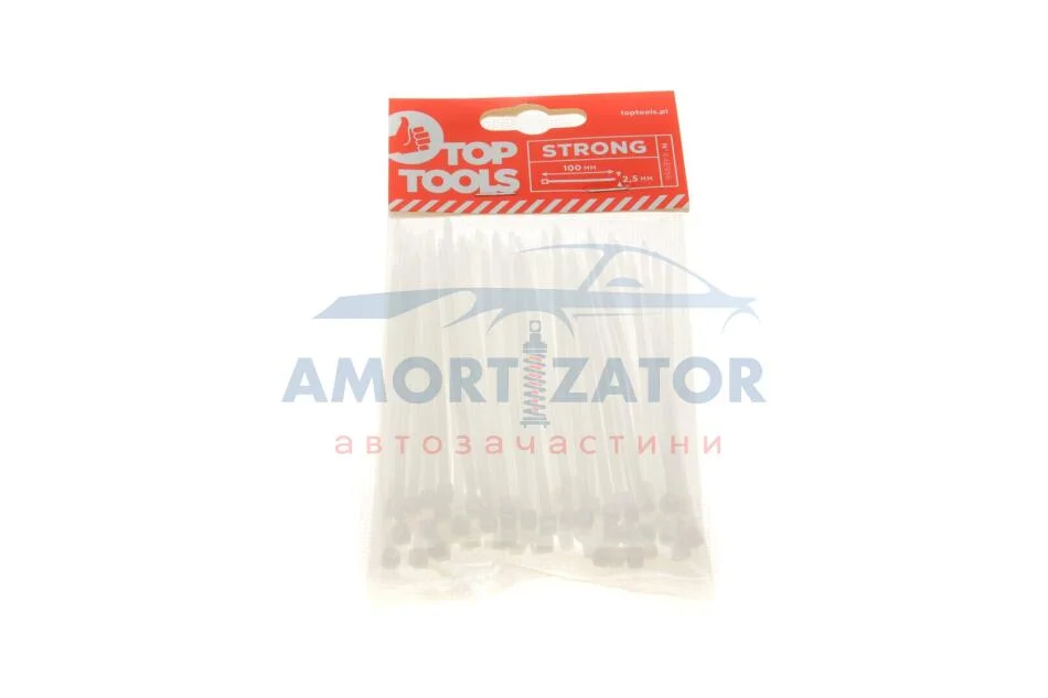 Хомути 2.5 х 100 мм, 100 шт. TOP TOOLS 44E956 (фото 1)