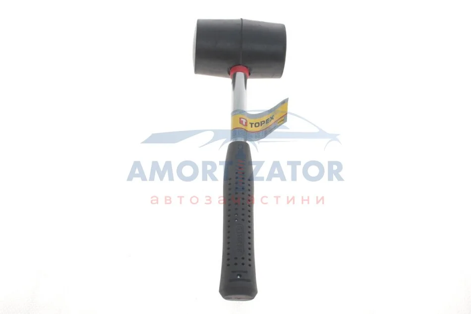 Киянка гумова 450 г, металева рукоятка TOPEX 02A305 (фото 1)