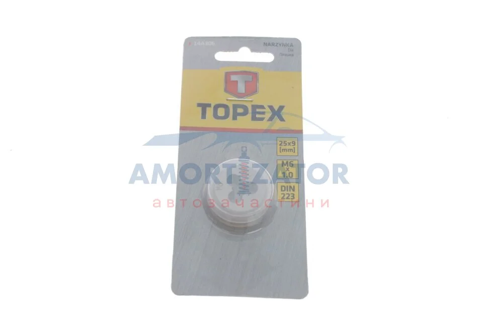 Плашка М6, 25 х 9 мм TOPEX 14A306 (фото 1)