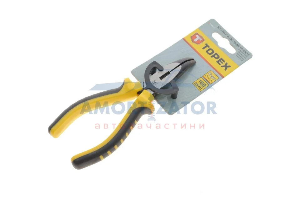Плоскогубці подовжені вигнуті, 160 мм TOPEX 32D103 (фото 1)