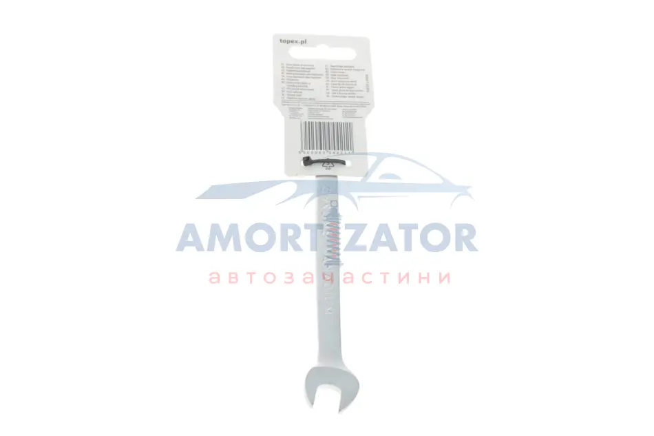 Ключ з відкритим зевом, двосторонній, 10 х 11 мм TOPEX 35D605 (фото 1)
