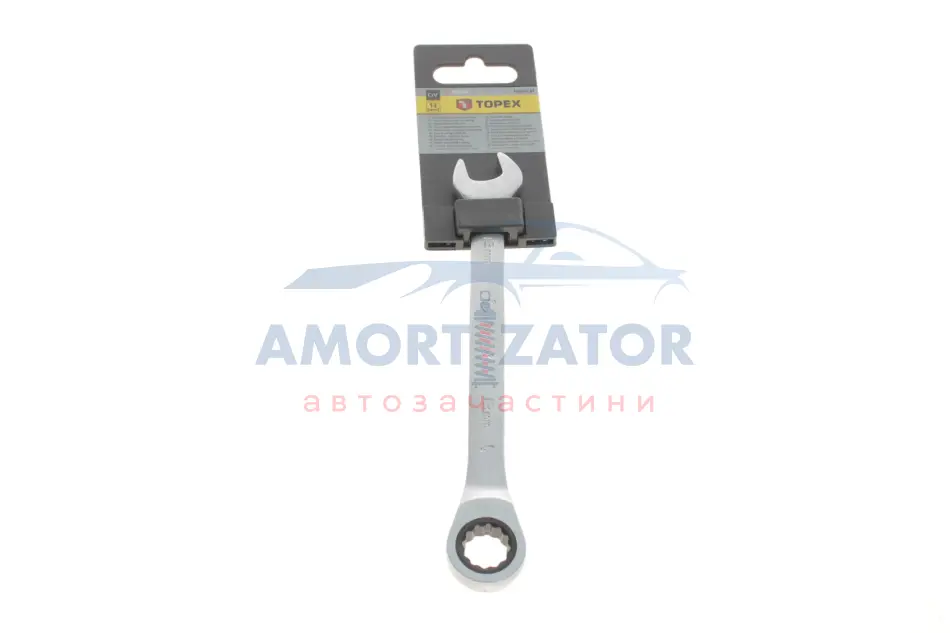 Ключ комбінований з тріскачкою, 13 х 180 мм TOPEX 35D743 (фото 1)