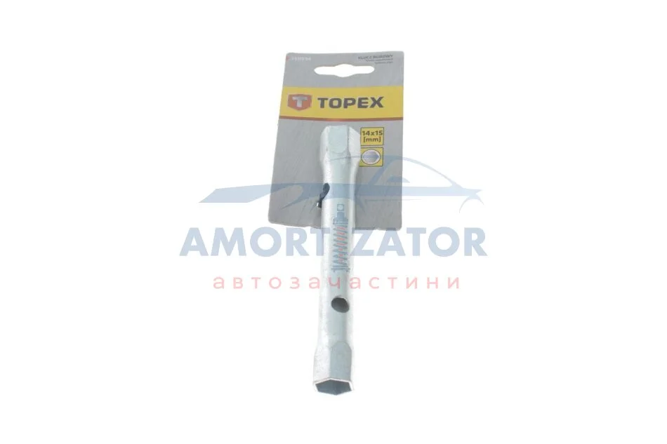 Ключ торцевий двосторонній трубчастий 14 х 15 мм TOPEX 35D934 (фото 1)