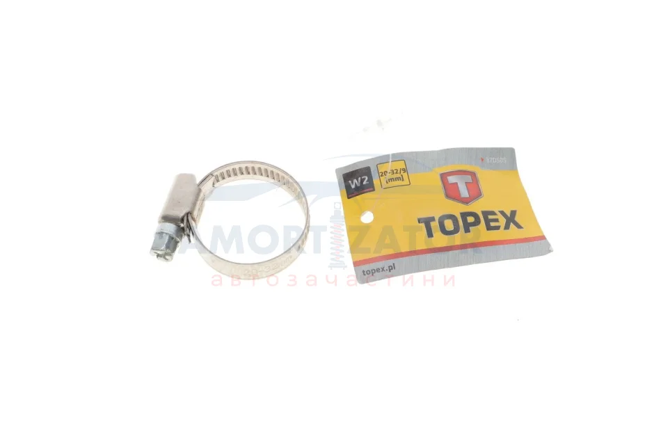 Стяжне кільце (хомут стальний)/W2 20-32 9MM TOPEX 37D505 (фото 1)