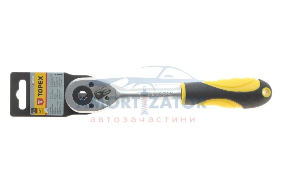 Ключ-тріскачка 3/8" 200 мм TOPEX 38D521 (фото 1)