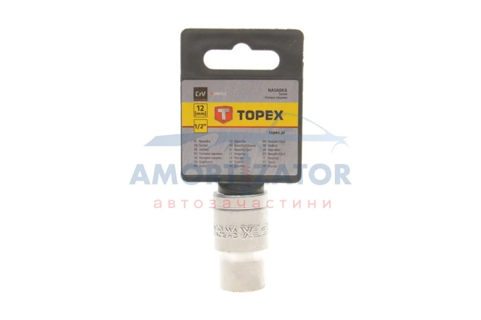 Головка змінна 6-гранна 1/2", 12 мм TOPEX 38D712 (фото 1)