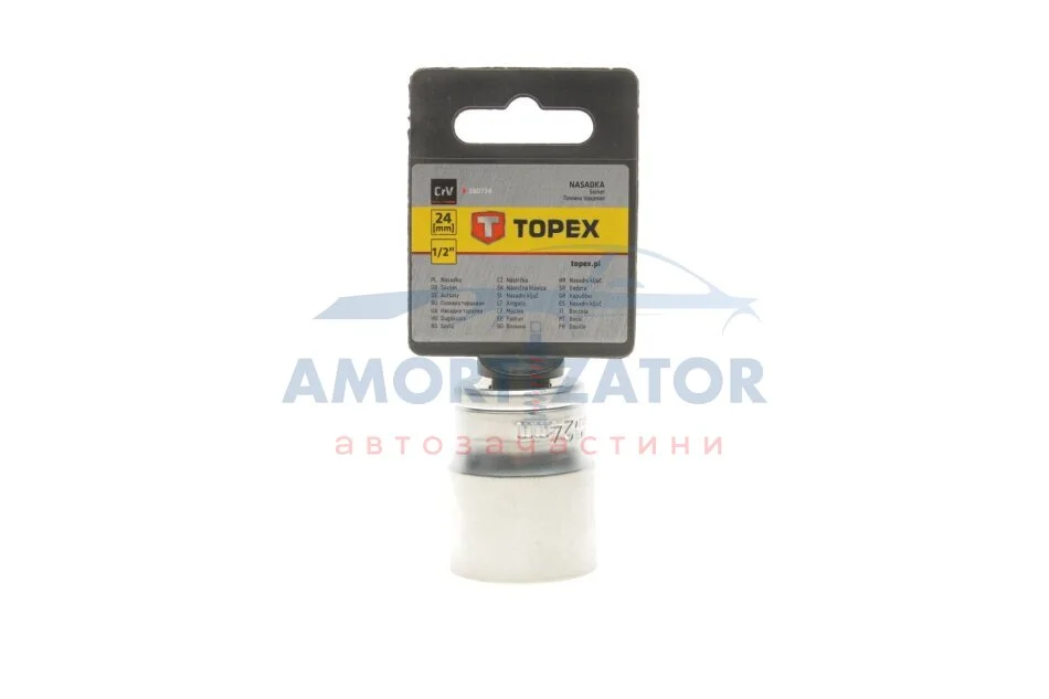 Головка змінна 6-гранна 1/2", 24 мм TOPEX 38D724 (фото 1)