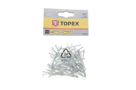 Заклепка з недорогоцінних металів, трубчаста TOPEX 43E503