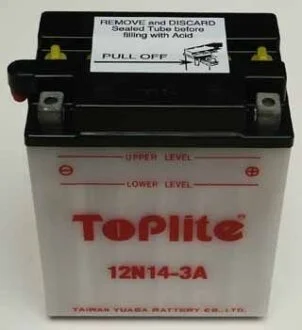 Мотоакумулятор TOPLITE 12N143A