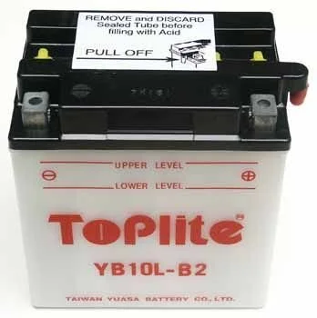 Мотоакумулятор TOPLITE YB10LB2 (фото 1)