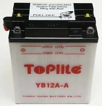 Мотоакумулятор TOPLITE YB12AA (фото 1)
