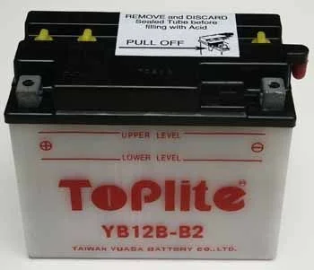 Мотоакумулятор TOPLITE YB12BB2