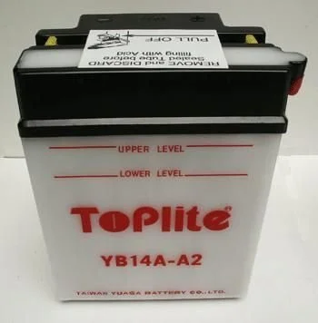 Мотоакумулятор TOPLITE YB14AA2 (фото 1)