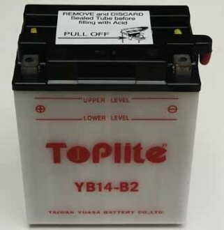 Мотоакумулятор TOPLITE YB14-B2