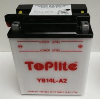 Мотоакумулятор TOPLITE YB14L-A2