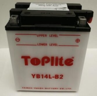 Мотоакумулятор TOPLITE YB14L-B2