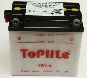 Мотоакумулятор TOPLITE YB7-A