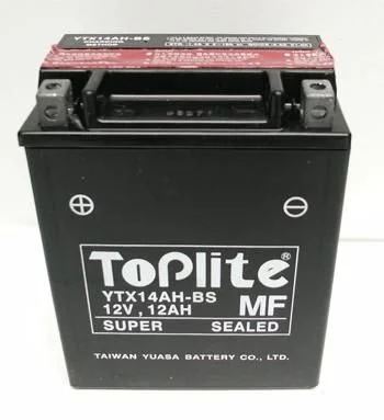 Мотоакумулятор TOPLITE YTX14AHBS (фото 1)