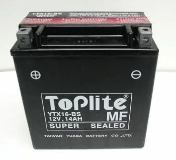 Мотоакумулятор TOPLITE YTX16BS