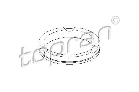 Підшипник опорний ам-тора перед. Audi 100/A6 91- TOPRAN / HANS PRIES 103 744