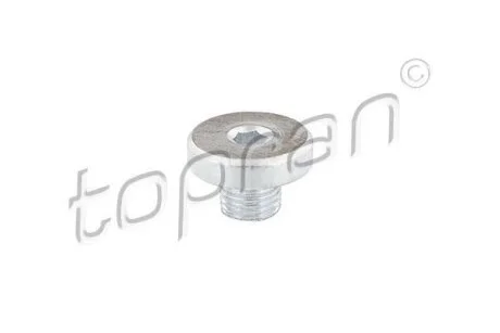 Гвинт зливного масляного піддону M10x1 AUDI A3, Q3, Q7, TT PORSCHE CAYENNE, PANAMERA VW CALIFORNIA T5 CAMPER, CC B7, GOLF PLUS V, GOLF V, GOLF VI, JETTA III, JETTA IV 1.2-6.0D 01.98-05.22 TOPRAN / HANS PRIES 115362