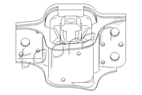 Подушка двигуна TOPRAN / HANS PRIES 700 526