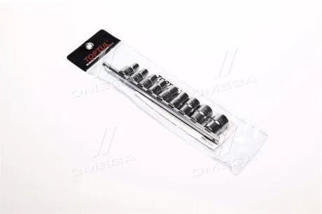Набір головок TORX 1/2" 9 од TOPTUL GAAG0901