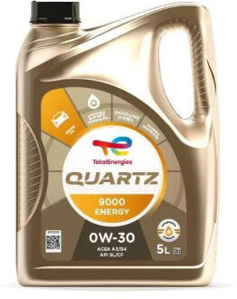 QUARTZ 9000 ENERGY 0W30, 5L (x3) TOTAL 213686