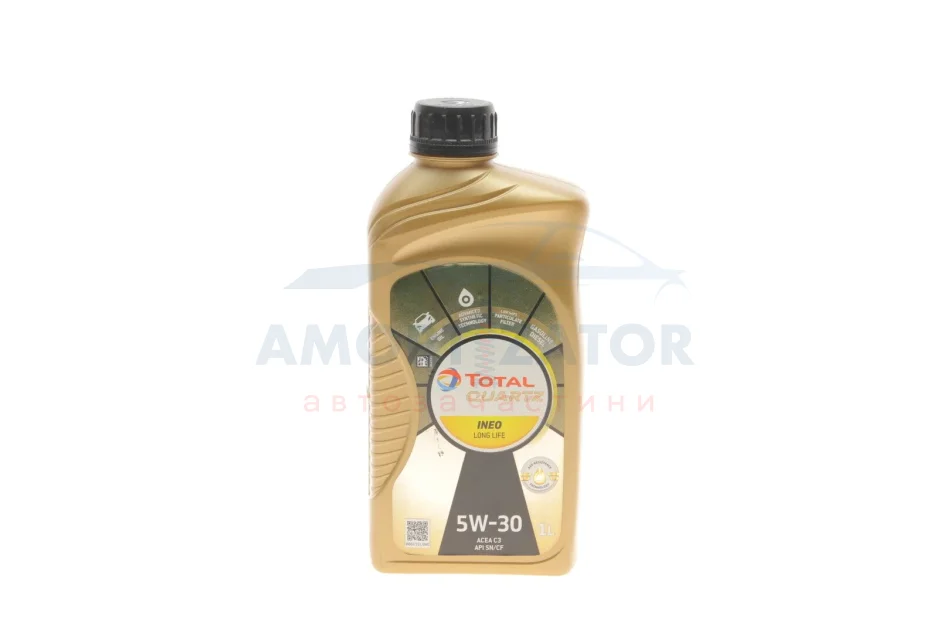 Олива моторна Quartz Ineo Long Life 5W30 (1 Liter) TOTAL 213818 (фото 1)