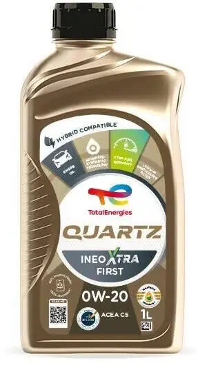 Олива QUARTZ INEO XTRA FIRST 0W-20 1л TOTAL 225986 (фото 1)