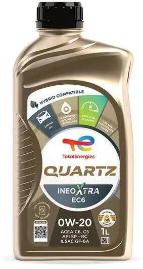 Олива моторна QUARTZ INEO XTRA EC6 0W-20 1л TOTAL 228343 (фото 1)