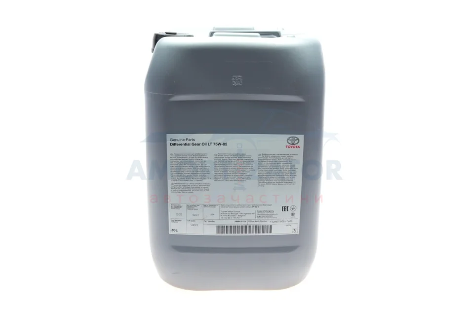 Олива трансмісійна LT SAE 75W85 (20 Liter) 08885-81110 TOYOTA 0888581110 (фото 1)
