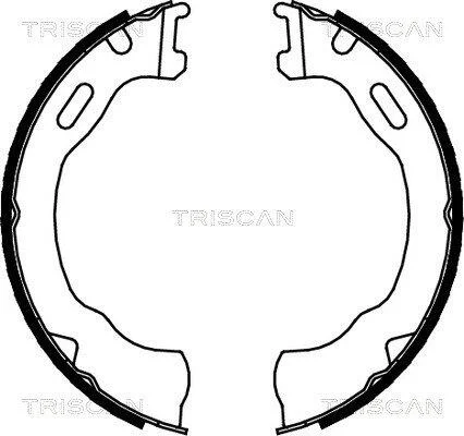 Комплект гальмівних колодок, Стоянкове гальмо TRISCAN 810080007 (фото 1)