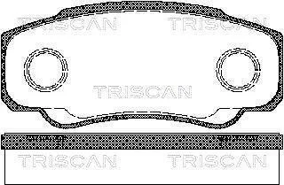 Колодки гальмівні задні TRISCAN 811010533 (фото 1)
