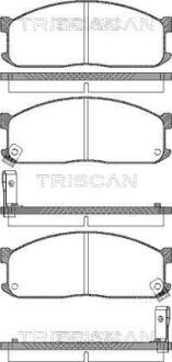 Колодки гальмівні передні TRISCAN 811010873