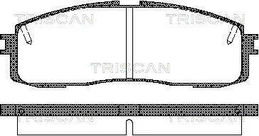Колодки гальмівні задні TRISCAN 811013152