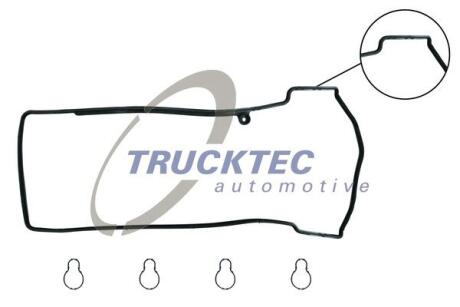 Комплект ущільнень, кришка голівки циліндра TRUCKTEC 02.10.119