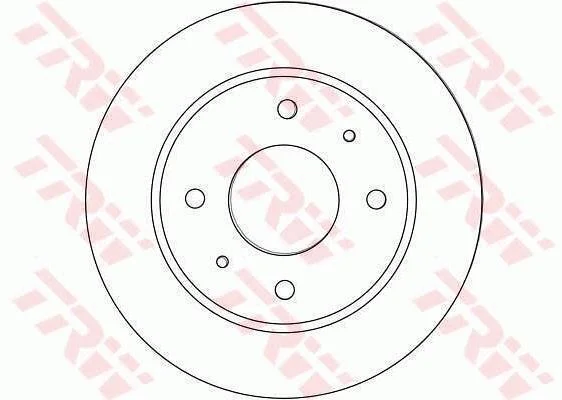 Диск гальмівний задн лів/прав MITSUBISHI COLT, COLT CZC VI, COLT VI SMART FORFOUR 1.1-1.5D 01.04-06.12 TRW DF4463 (фото 1)