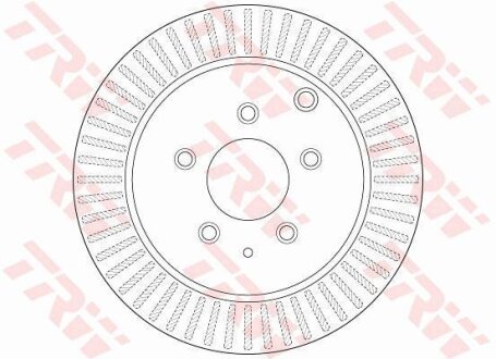 Диск гальмівний задн лів/прав FORD USA EDGE LINCOLN MKX MAZDA CX-7 2.3/2.5/3.5 06.06- TRW DF6385