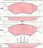 Комплект гальмівних колодок передн, FERRARI MONDIAL FORD COURIER, ESCORT III EXPRESS, ESCORT IV, FIESTA, FIESTA I, FIESTA III, FIESTA IV, PUMA 1.0-3.2 03.81-08.03 TRW GDB1222 (фото 1)