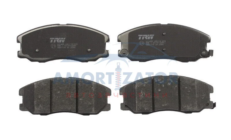 Комплект гальмівних накладок до дискових гальм TRW GDB1715 (фото 1)