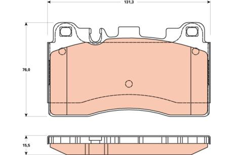 Гальмівні колодки, дискові TRW GDB1906
