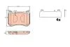 Комплект гальмівних накладок до дискових гальм TRW GDB2144 (фото 1)