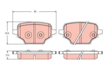 Гальмівні колодки TRW GDB2410