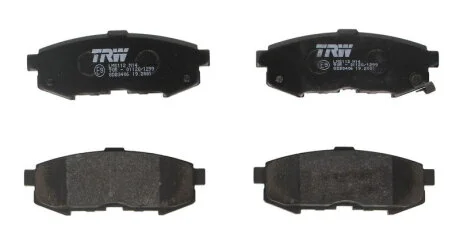 Комплект гальмівних колодок задн, MAZDA MPV II 2.0D/2.3 07.02-02.06 TRW GDB3406