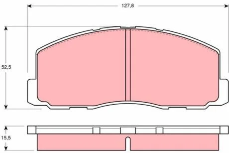 Колодки гальмівні дискові TRW GDB355